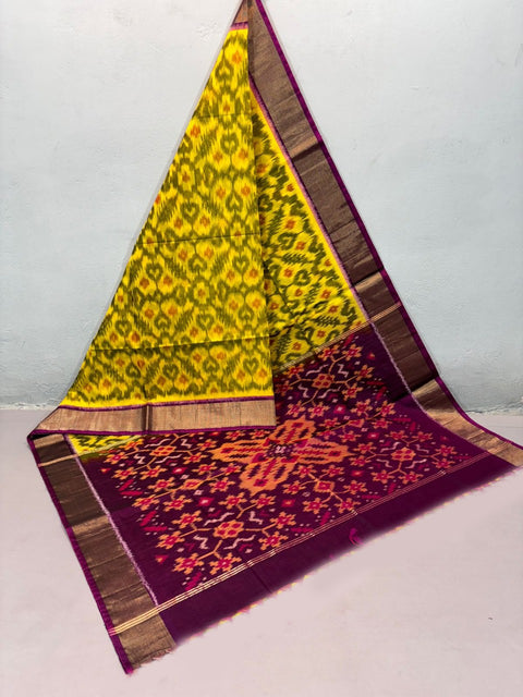 Subtle Threads With Hnadloom ikkat silk Saree &  Strong Statements