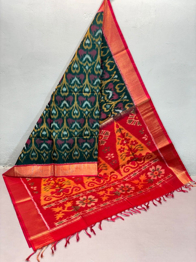 Woven With Heritage Draped In Grace with this Unique ikkat Silk Saree