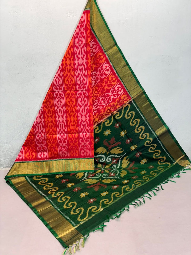 Threads of Tradition Touch of ikkat Silk Saree