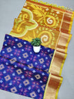 Artistry You Can Feel with this ikkat Handloom Silk Saree