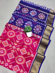 A Weave of Indian Legacy with this Ikkat Silk Saree