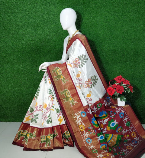 An Ancient Art in Every Drape of ikkat Silk Saree