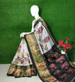 Heritage Draped Beautifully with this Ikkat Saree