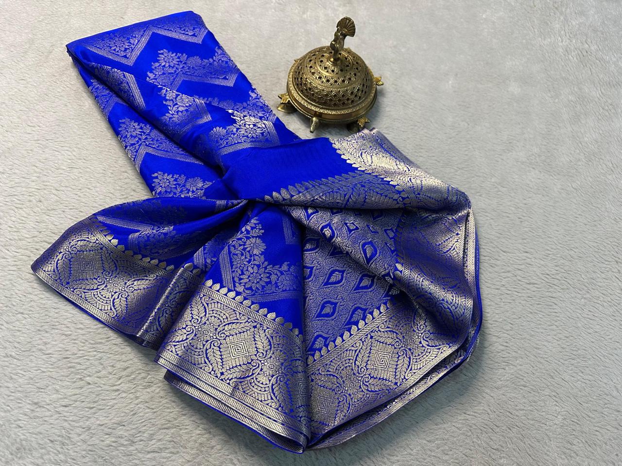Elegance Beyond Time with Mysore Silk Brocade Saree