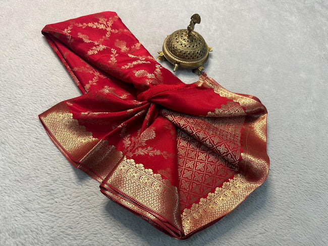 Celebrate Heritage with Every Fold with Pure crepe Mysore silk sarees