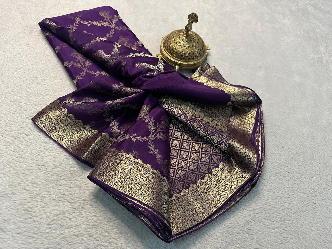 Wrap Yourself in Royalty Pure crepe Mysore silk sarees