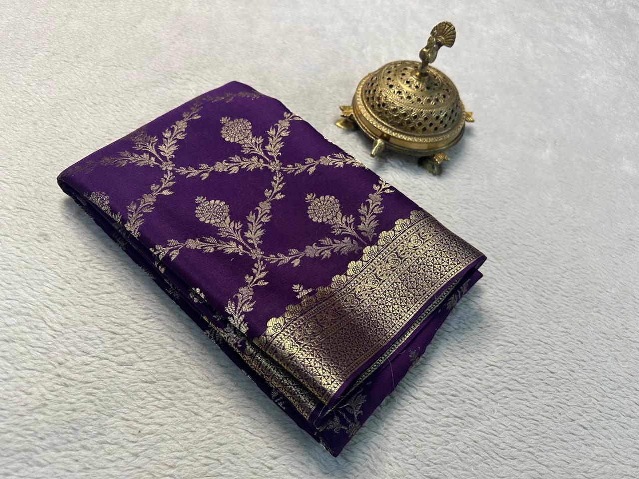 Wrap Yourself in Royalty Pure crepe Mysore silk sarees