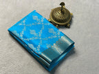 The Silken Charm of Pure Mysore Silk Saree Sky Blue Colour
