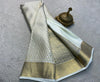 Graceful Splendor: Luxurious Silk Brocade Saree Adorned with Majestic Zari Weaving and Regal Pallu