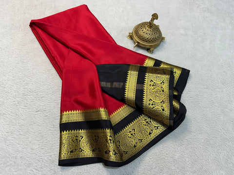 Golden Grace: Luxurious Mysore Silk Saree