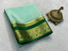 Traditional Multicolor Mysore Silk Saree Soft Texture, Rich Zari Border And Designer Blouse