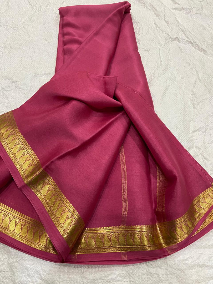 MAROON SEMI SOFT SILK SAREE
