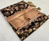 Traditional Black Kubera Pattu Saree In Soft Silk With Vibrant Digital Patterns