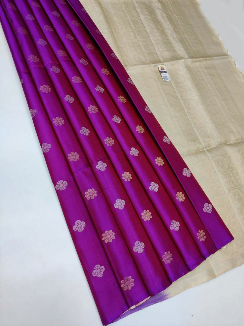 Royal Look Light Purple Premium Silk Saree With Elegant Weaving