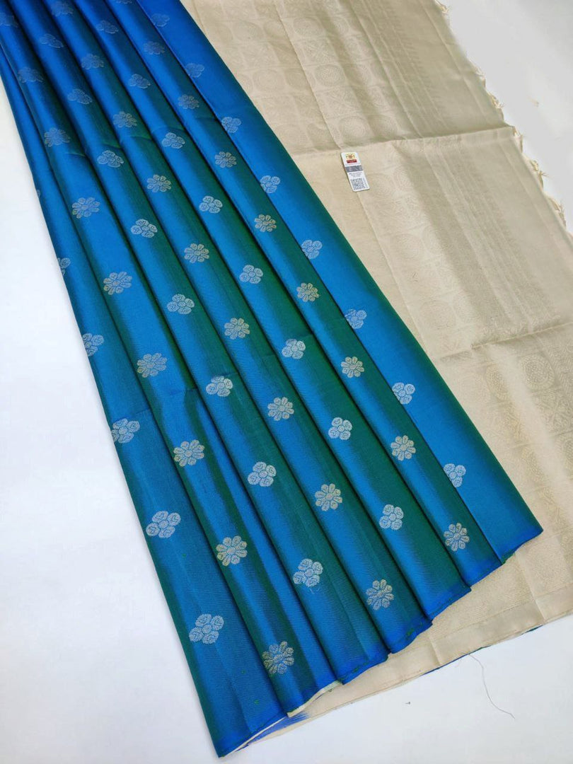 Bold Light Blue Silk Saree With Designer Weaving Work Premium Quality