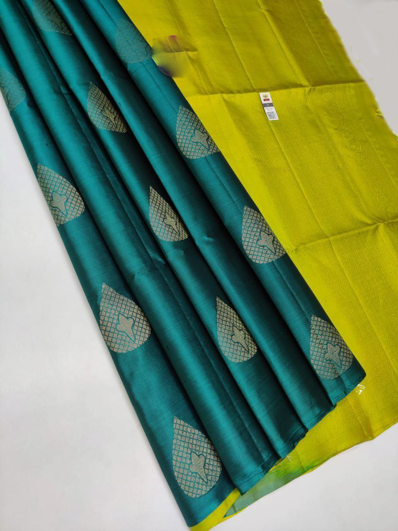 Elegant Light Blue Premium Silk Saree With Rich Traditional Weaving Work