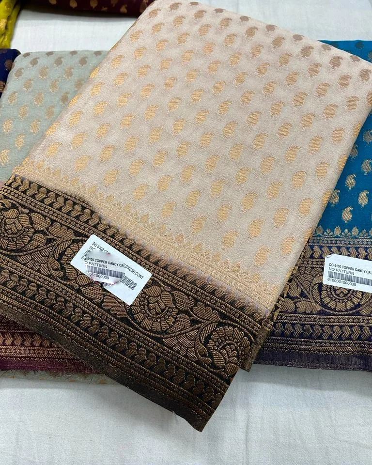 Elegant Light Blue Pure Georgette Silk Saree With Handloom Weaving Design