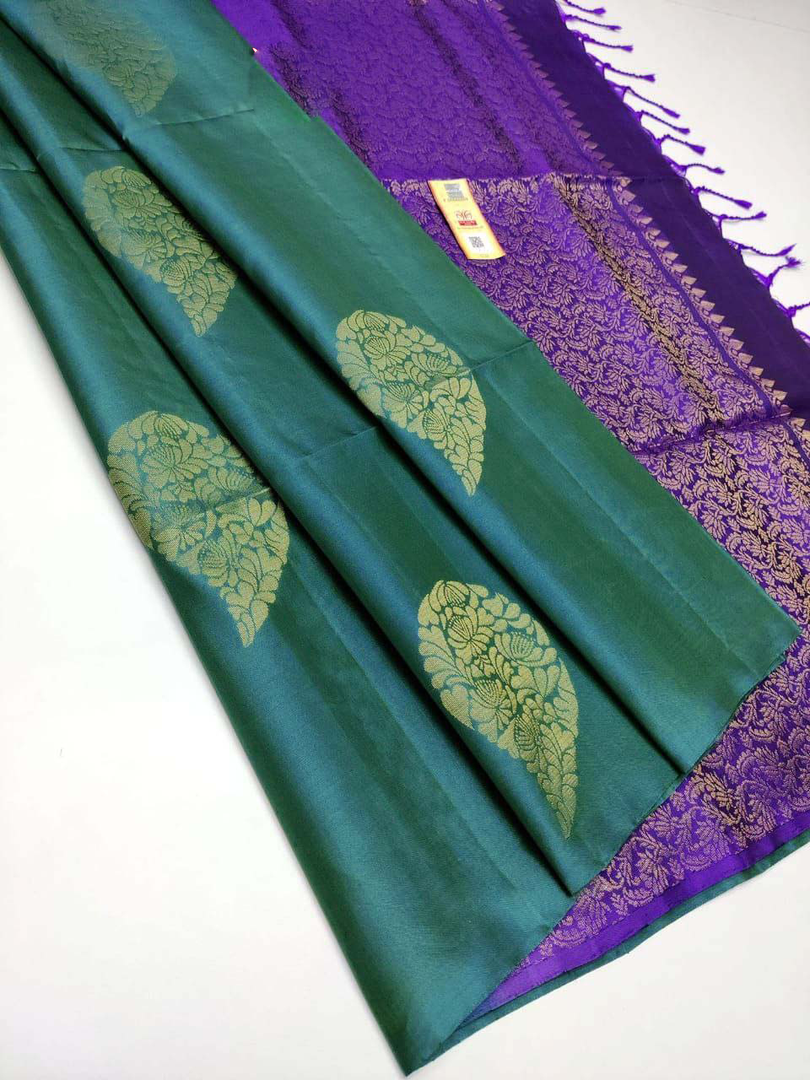 Radiant Sky Blue Woven Silk Saree Premium Fabric For Festive Wear