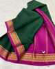 Gorgeous Pure Mysore Silk Saree Pink Plain Function Wear With Zari Work And Blouse