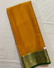 Function Special Yellow Saree Mysore Pure Silk Plain Finish With Zari Work Blouse