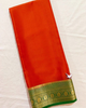 Exclusive Zari Border Orange Mysore Silk Saree.