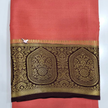 Floral Zari Border Pink Colour Plain Mysore Silk Saree.