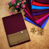 Rose Gold Soft Mysore Silk Saree Zari Woven Border With Unstitched Blouse Material