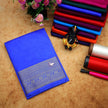 Plain Body Pure Mysore Silk Saree Light Blue With Elegant Small Zari Border
