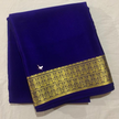 Gorgeous Purple Pure Mysore Silk Saree With Subtle Zari Lace And Self Blouse