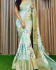 Flower Printed Handloom Soft Silk Saree