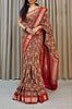 Traditional Handloom Soft Silk Saree With Pochampalli Digital Print And Fancy Blouse