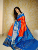 Trendy Traditional Soft Silk Saree with Fusion Ikkat Print and Zari Weave
