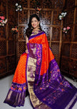 Dazzling Zari Border Soft Silk Saree With Artistic Ikkat Digital Print