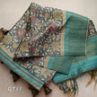 kalamkari Printed Handloom Soft Silk Saree