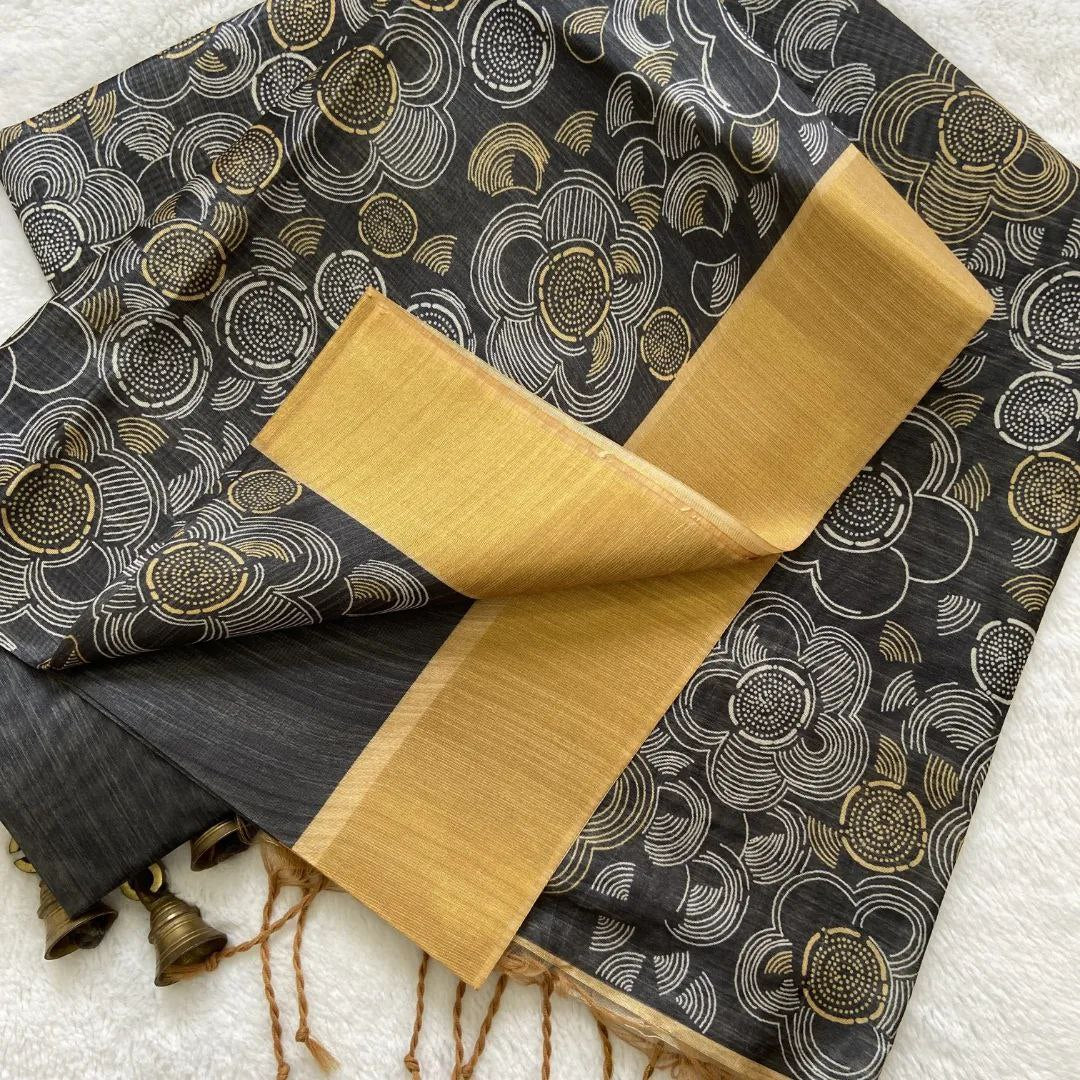 Vibrant Assam Style Soft Silk Saree Featuring Digital Print Detailing