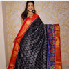 Traditional Ikkat Digital Print Saree In Premium Soft Handloom Silk